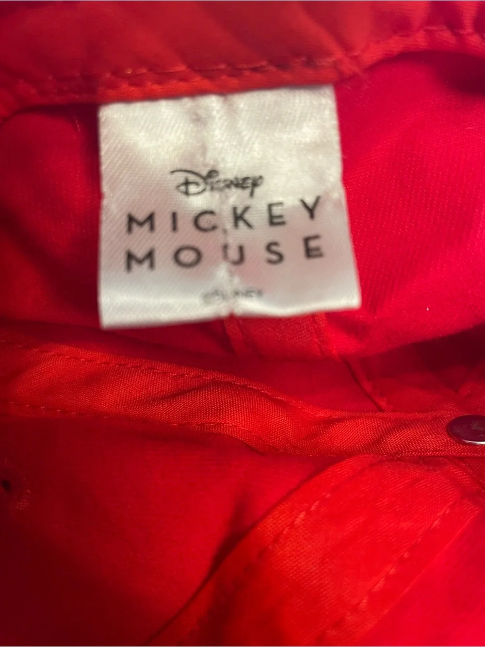 Toddler boys Mickey Mouse Embroidered Baseball Cap with cloth closure Disney fun